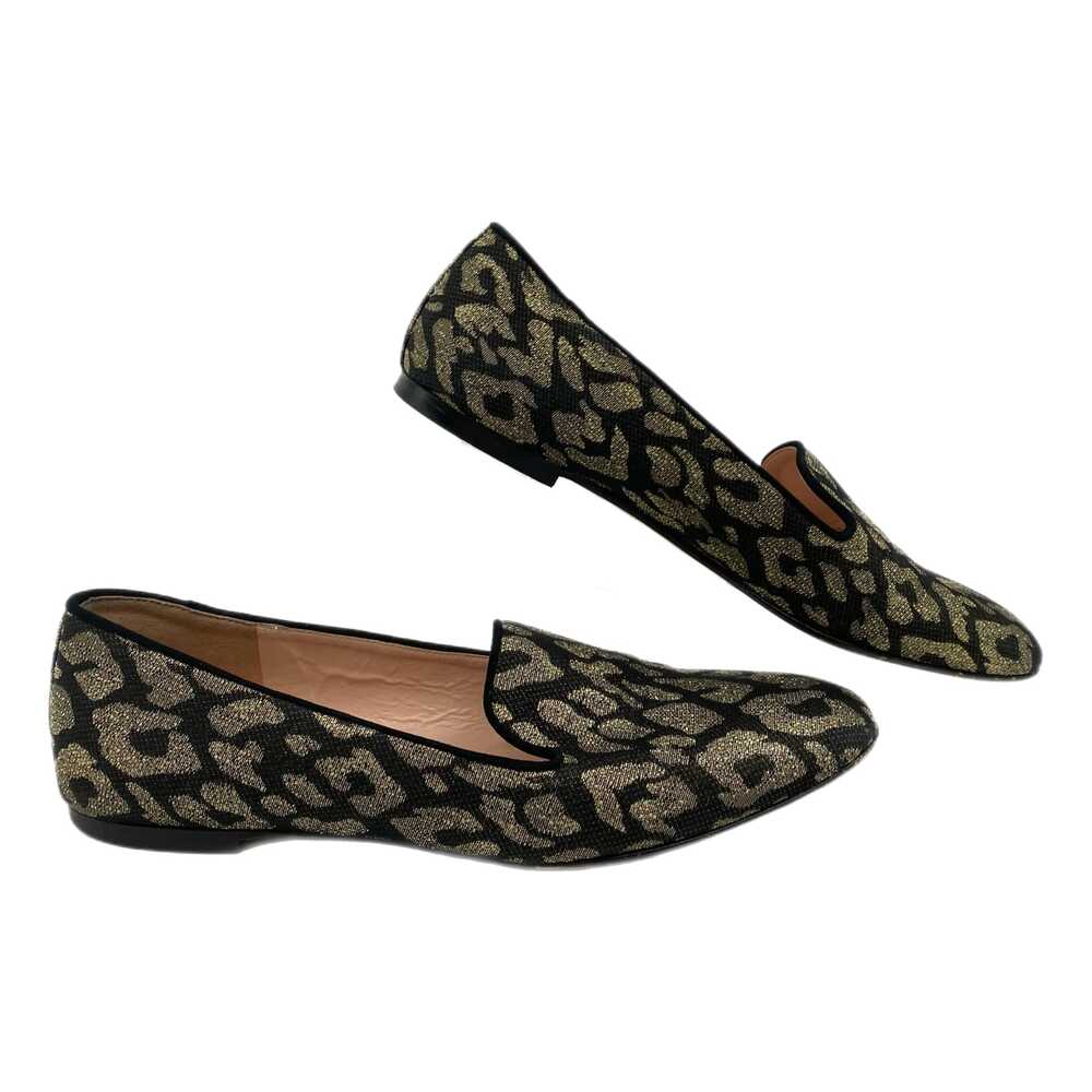 J. Crew Black Gold Square Toe Leopard Print Loafers | Women’s Size 8